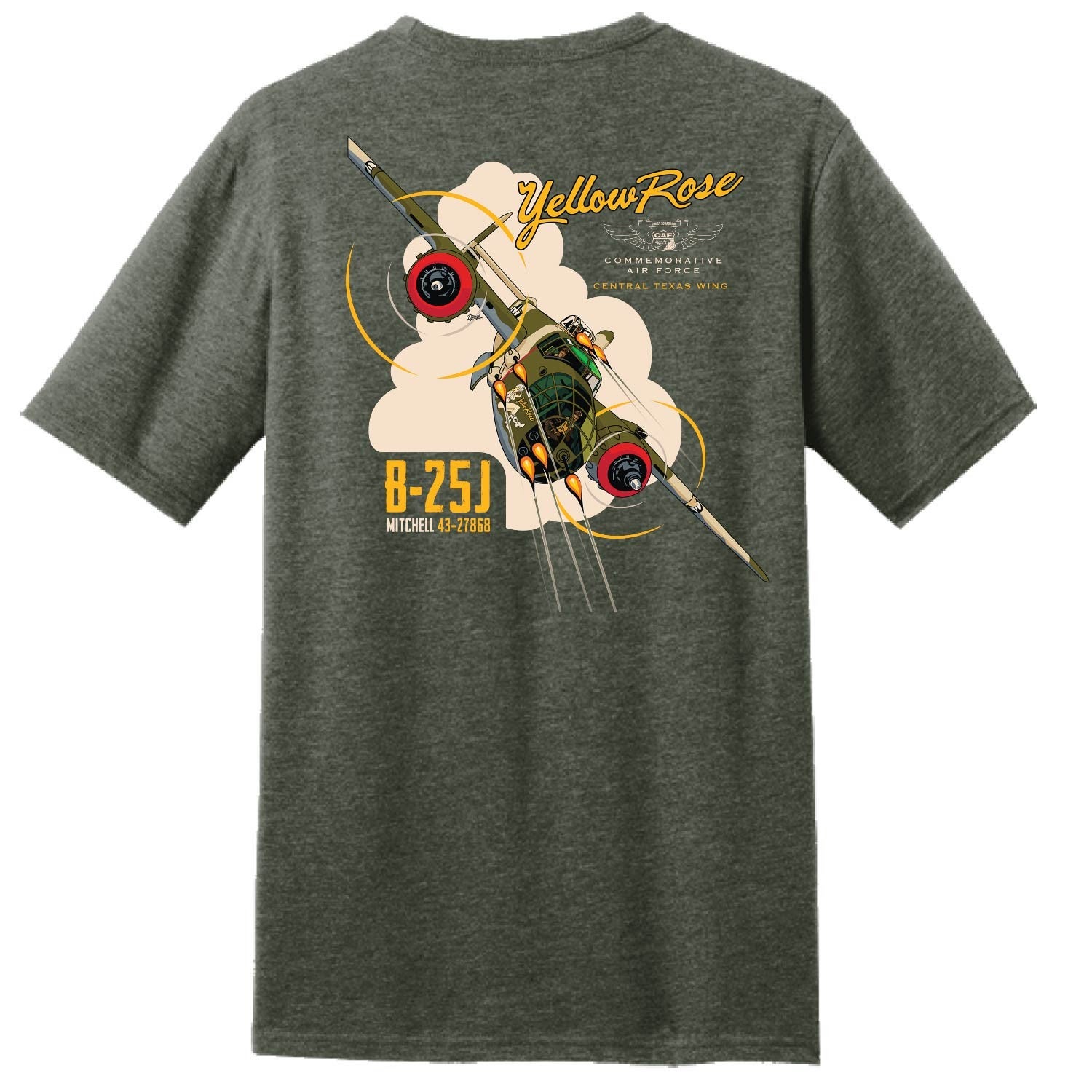 B-25J Yellow Rose T-Shirt | Commemorative Air Force